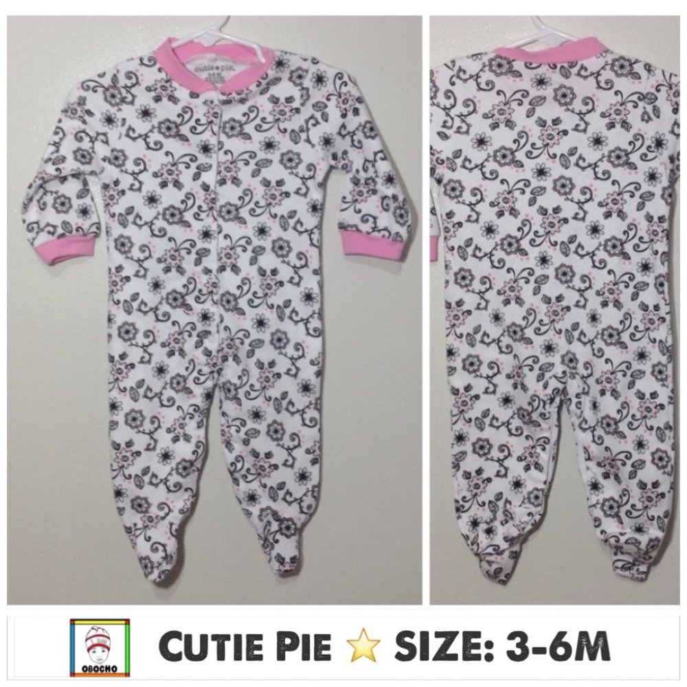 Cutie Pie ❤️ Long Sleeve Floral Printed Jumpsuit- SIZE: 3-6M